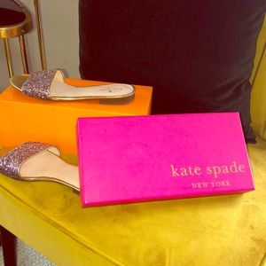 Kate Spade Slipper Sandals in glitter form